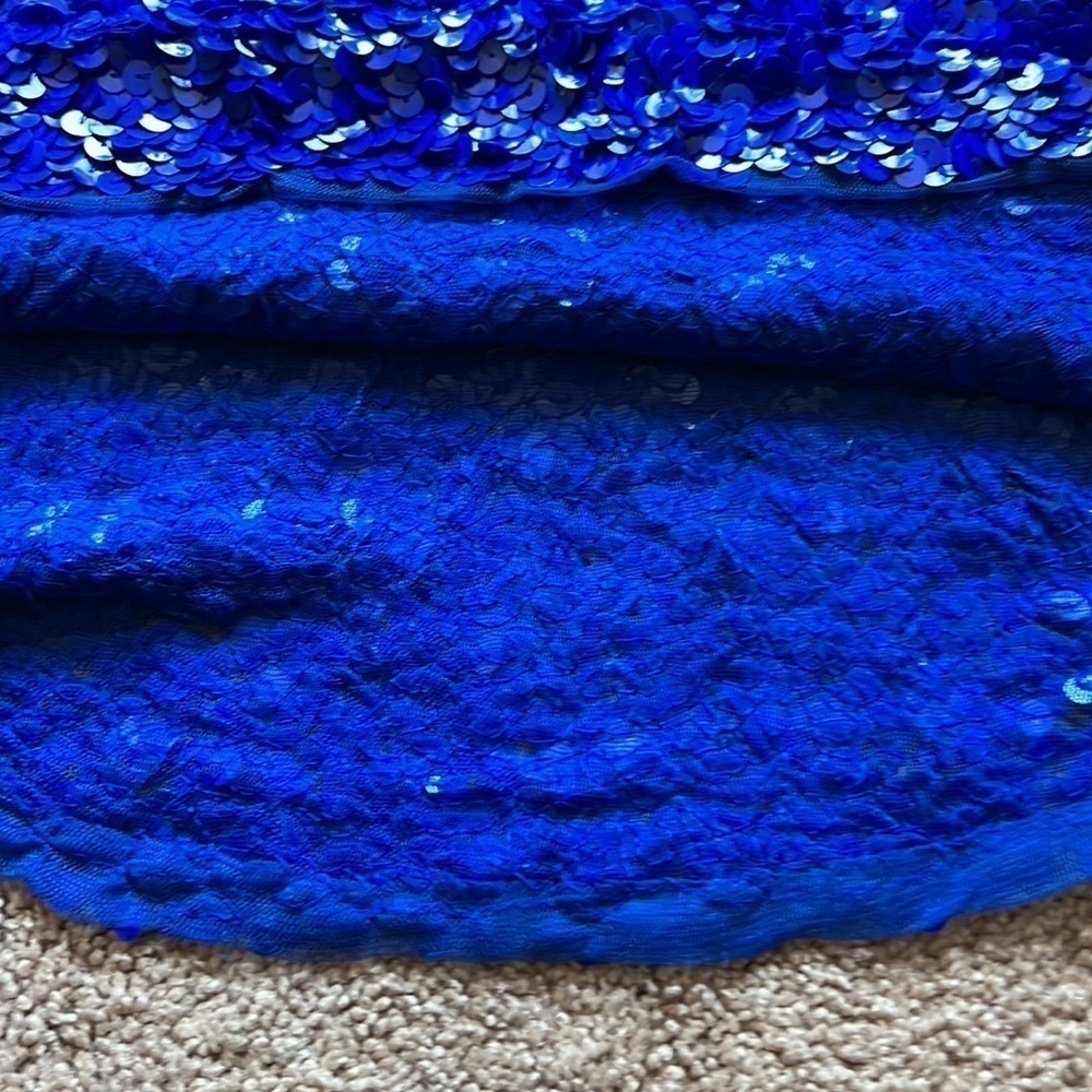 Notations blue sequins sleeveless top - Picture 5 of 5